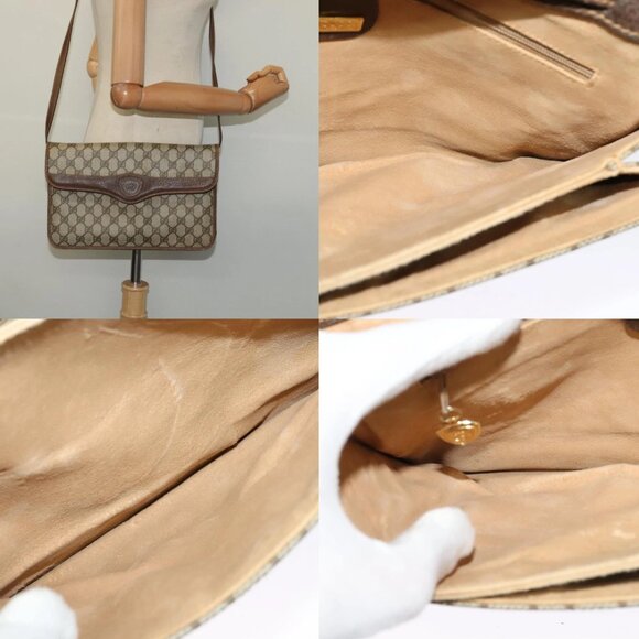 GUCCI GG Supreme Shoulder Bag PVC Beige Gold 004 904 0671 Auth - Picture 13 of 14